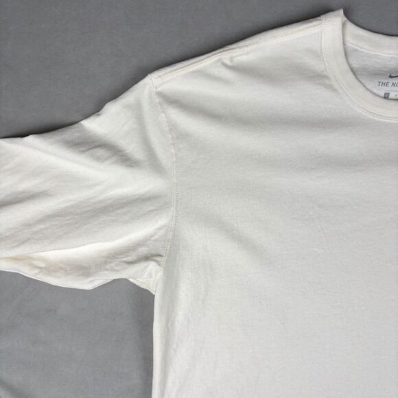 Nike Sportswear The Nike Tee Max 90 Long Sleeve Mens L Off White Cream Shirt EUC - Picture 4 of 13